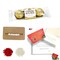 Personalized Name Rakhi for Brother Raksha Bandhan Designer Handmade Rakhi Thread for Bhaiya Custom Name Rakhi - Rakhi Gift Hamper Ferrero-rocher/ghirar-delli/kit-kat